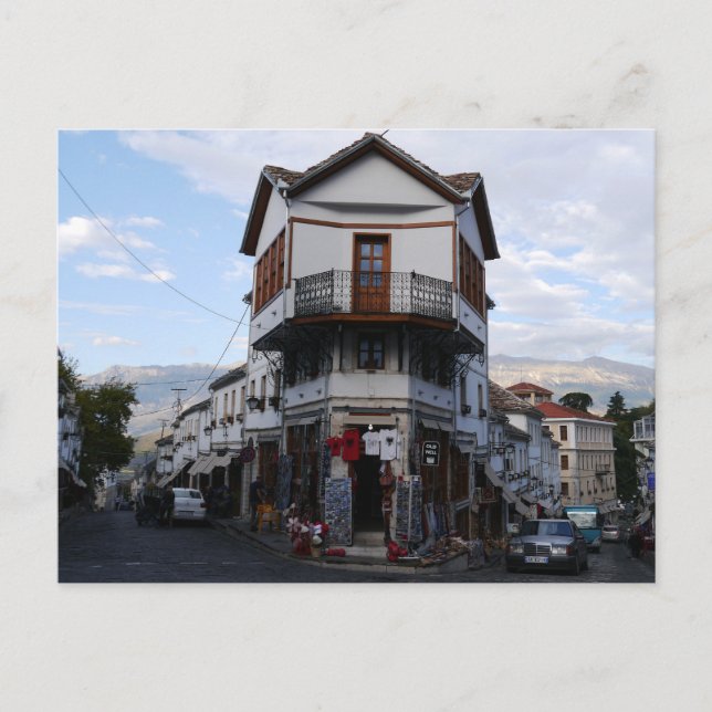Gjirokaster Old Town, Albanien Postkarte (Vorderseite)