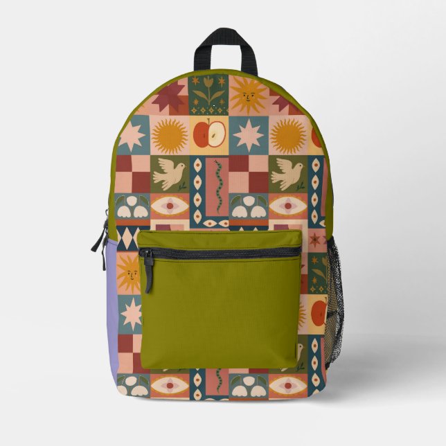 Gjkkk Bedruckter Rucksack (Vorderseite)