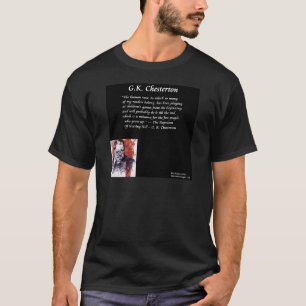 GK Chesterton & Opening Book Line T-Shirt