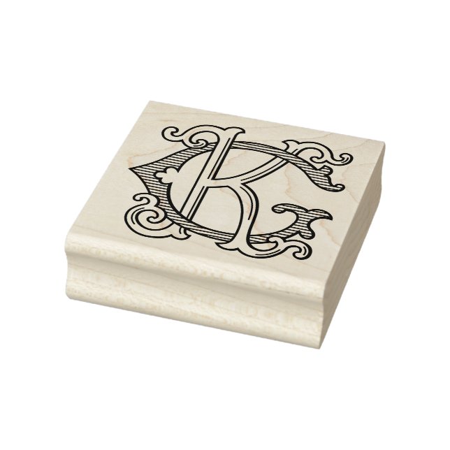 GK Monogramm KG Monogramm Gummi Tinte Briefmarke Gummistempel (Stempel)