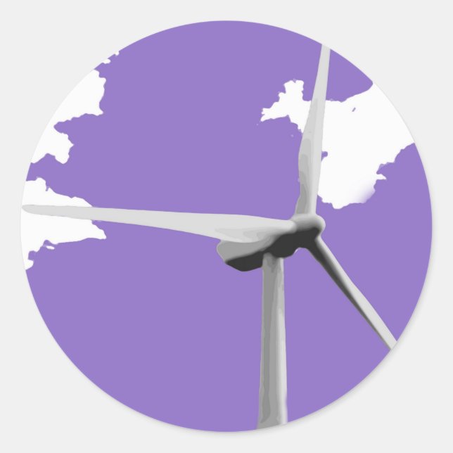 GKWF lila Runder Aufkleber (Vorderseite)