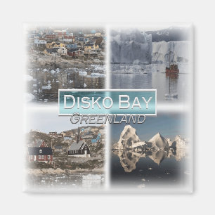 GL0013 Amerika, Grönland, Disko Bay, Kühlschrank Magnet