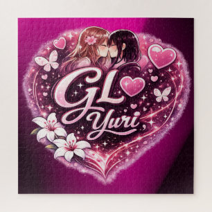 GL Yuri   Girls’ Love Anime Ästhetik Design Puzzle