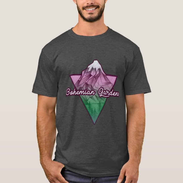 Glace Bohemische Gärten des Berg| T-Shirt (Vorderseite)