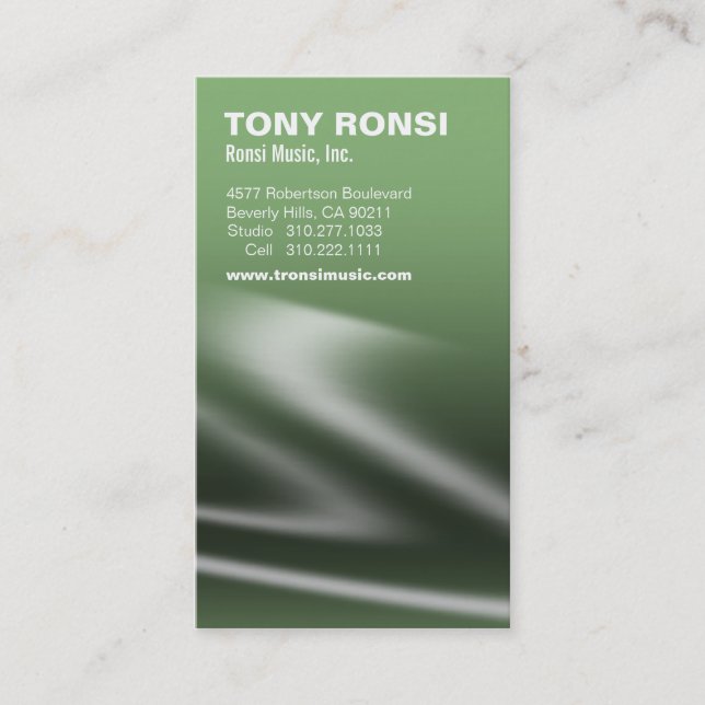 Glacé Visitenkarte (Weide) (Vorderseite)