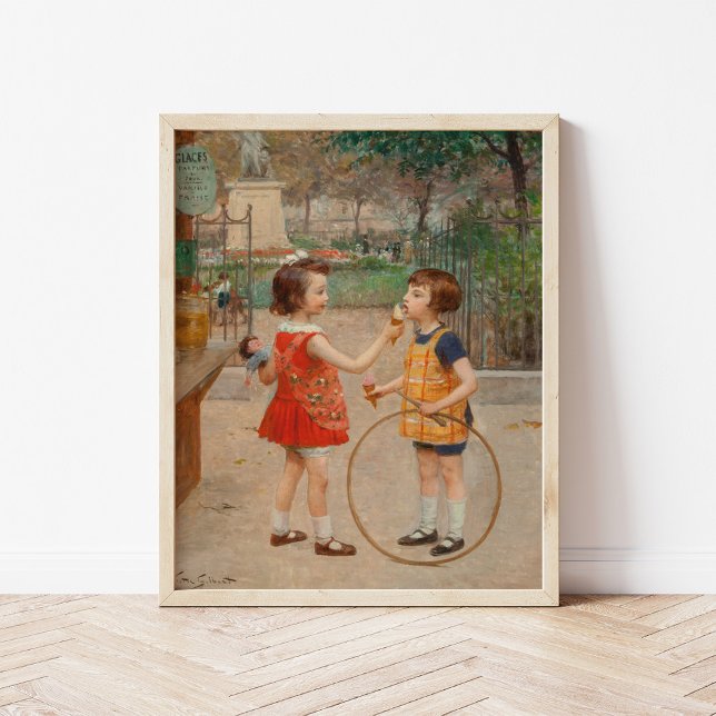 Glaces du Jour | Victor Gabriel Gilbert Poster (Von Creator hochgeladen)