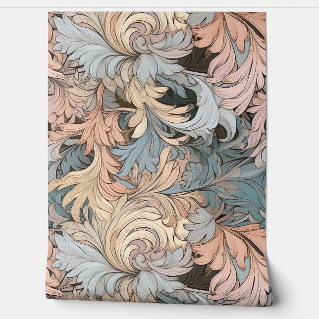 Glacial Flora Symphony Winter Botanical Tapete (Abrollen)