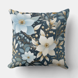 Glacial Garden Winter Botanisch Kissen