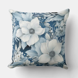 Glacial Garden Winter Botanisch Kissen