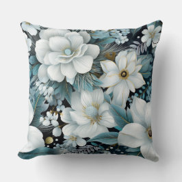 Glacial Garden Winter Botanisch Kissen