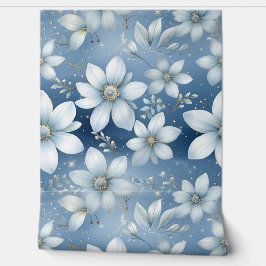 Glacial Garden Winter Botanisch Tapete