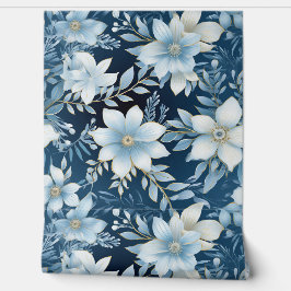 Glacial Garden Winter Botanisch Tapete