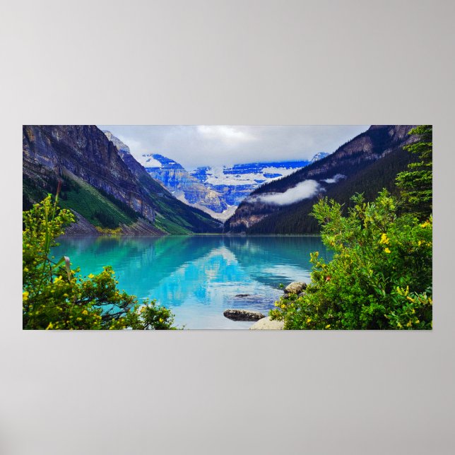 Glacial Lake Louise Alberta Canada Rocky Mountains Poster (Vorne)