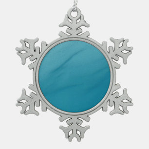 Glacial Melt Abstrakt Nature Fotografy Schneeflocken Zinn-Ornament