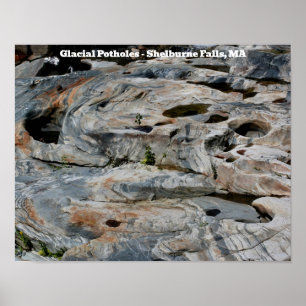 Glacial Potholes Shelburne Falls MA Poster