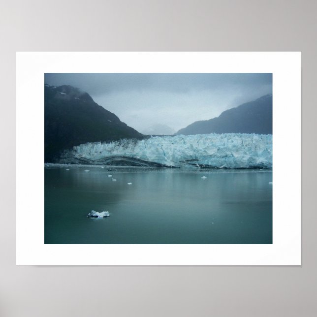 Glacier Bay Alaska Farbfotografie Poster (Vorne)