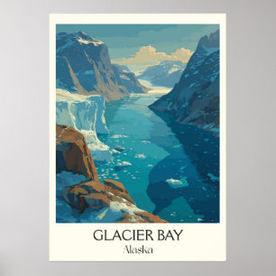 Glacier Bay Alaska Nationalpark Gletscher Poster