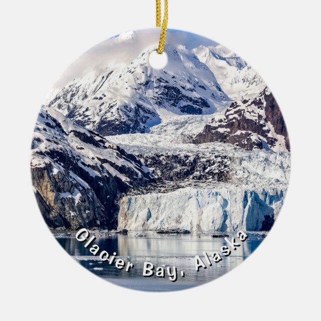 Glacier Bay, Cruising Alaska, Keramik Ornament (Vorne)