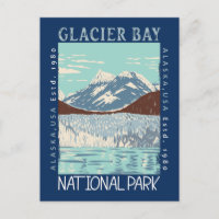 Glacier Bay National Park Alaska Retro Not leidend