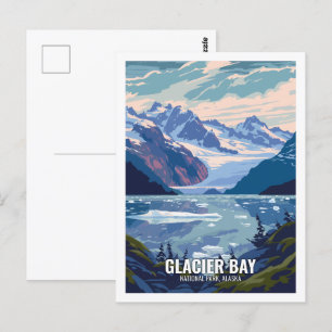 Glacier Bay National Park Alaska USA Postkarte