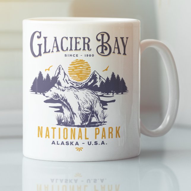 Glacier Bay National Park Charming Woodland view Kaffeetasse (Von Creator hochgeladen)