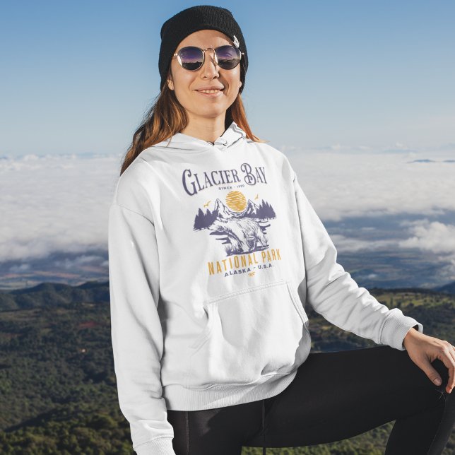Glacier Bay National Park Cute Forest Landscape Hoodie (Von Creator hochgeladen)