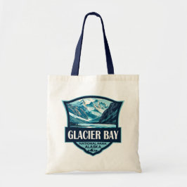 Glacier Bay National Park Illustration Retro Tragetasche