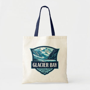 Glacier Bay National Park Illustration Retro Tragetasche
