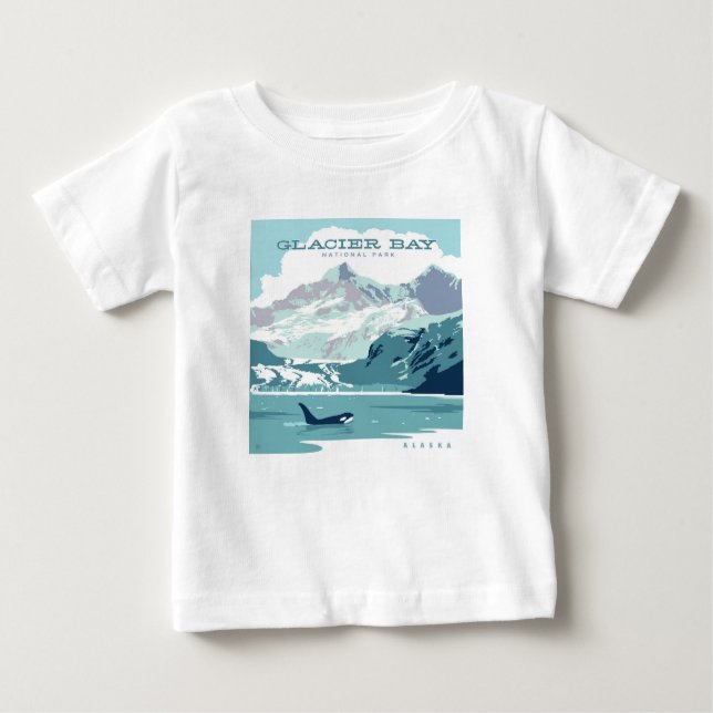 Glacier Bay National Park | Orca Baby T-shirt (Vorderseite)