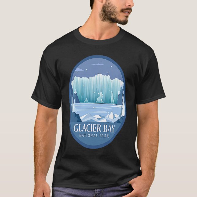 Glacier Bay National Park Outdoor Themed Glacial I T-Shirt (Vorderseite)