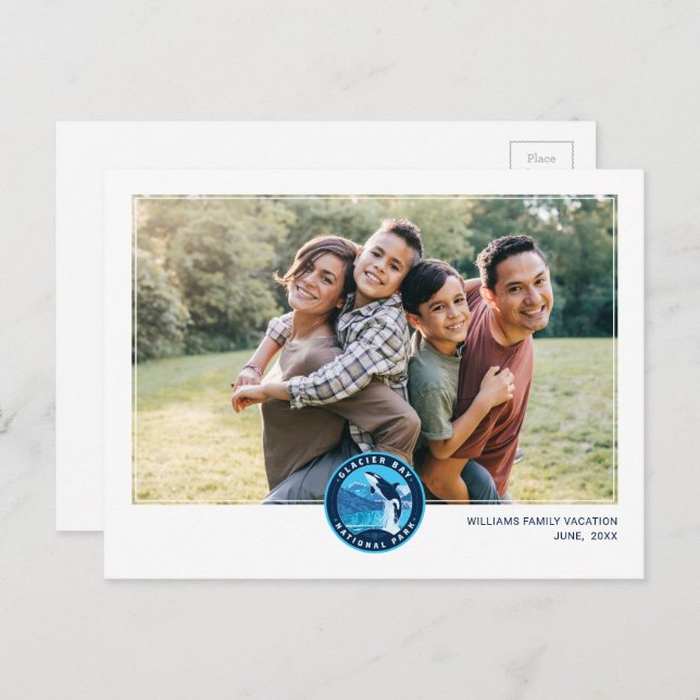 Glacier Bay National Park Postkarte (Vorne/Hinten)