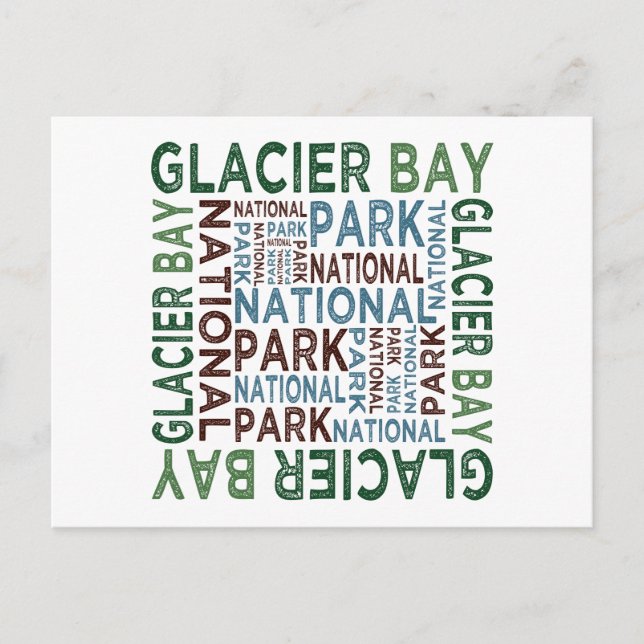 Glacier Bay National Park Postkarte (Vorderseite)