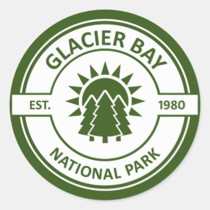 Glacier Bay National Park Runder Aufkleber