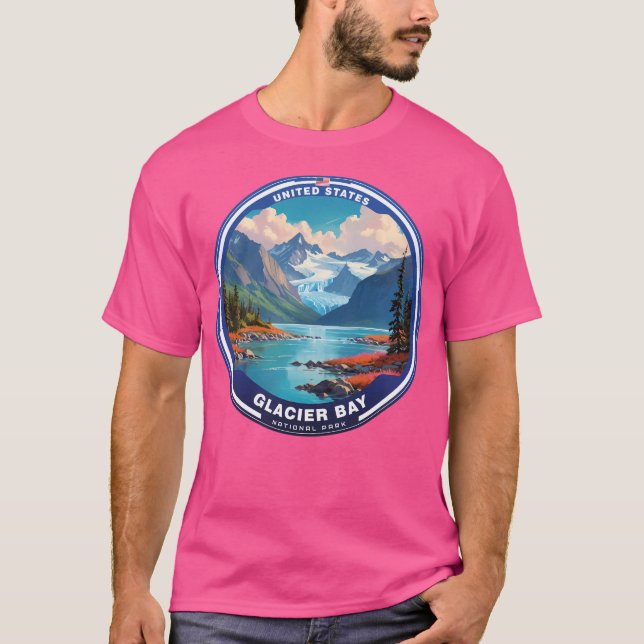 Glacier Bay National Park Usa T-Shirt (Vorderseite)