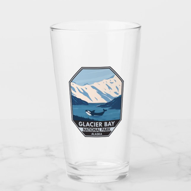 Glacier Bay Nationalpark Alaska Kunst, Dichtung un Glas (Vorderseite)