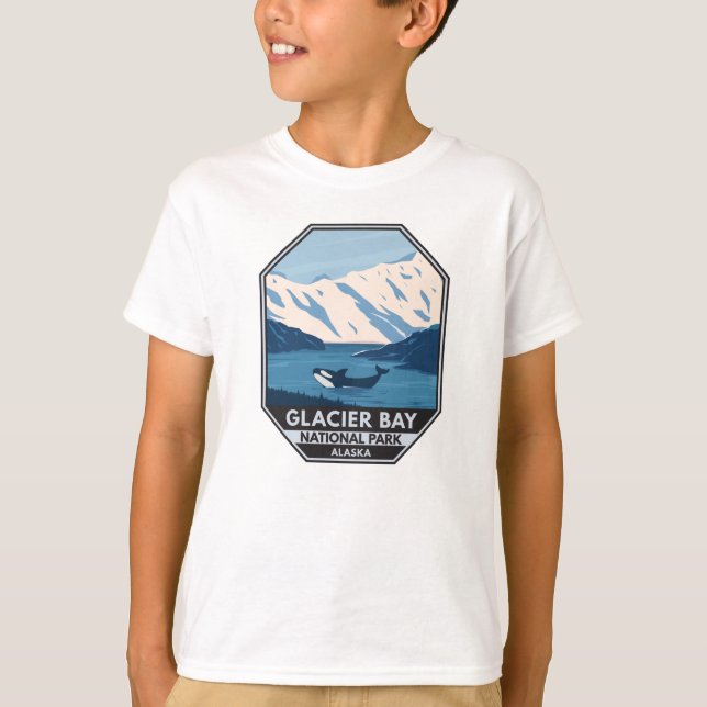 Glacier Bay Nationalpark Alaska Kunst, Dichtung un T-Shirt (Vorderseite)