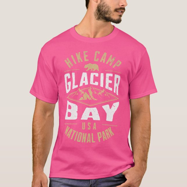 Glacier Bay Nationalpark Alaska Natur Wandern T-Shirt (Vorderseite)
