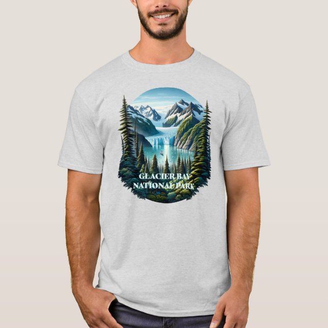 Glacier Bay Nationalpark Alaska T-Shirt (Vorderseite)