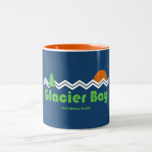 Glacier Bay Nationalpark Retro Zweifarbige Tasse