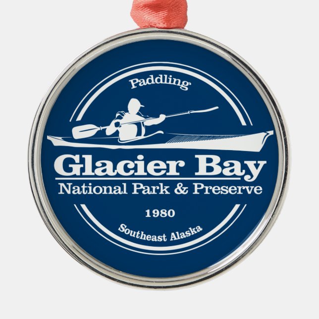 Glacier Bay NP (SK) Ornament Aus Metall (Vorne)