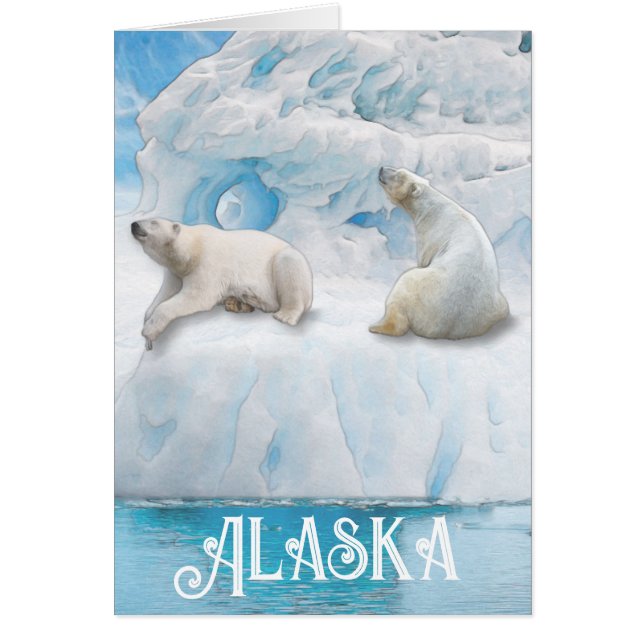 Glacier Bears Alaska - 5" x 7" Art Card (Vorne)