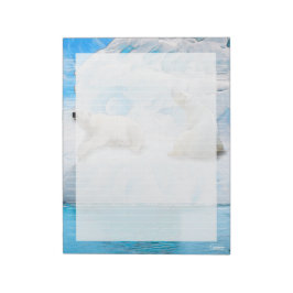 Glacier Bears Lined - 11" x 8,5" Notepad Notizblock