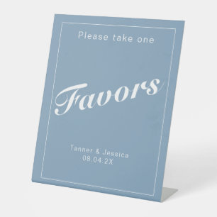 Glacier Blue White Minimalistische Gastgeschenk Ho Sockelschild