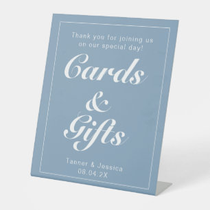 Glacier Blue & White Modern Minimalistische Gesche Sockelschild