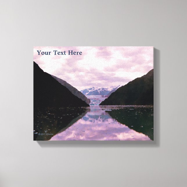 Glacier Fjord Leinwanddruck (Vorderseite)