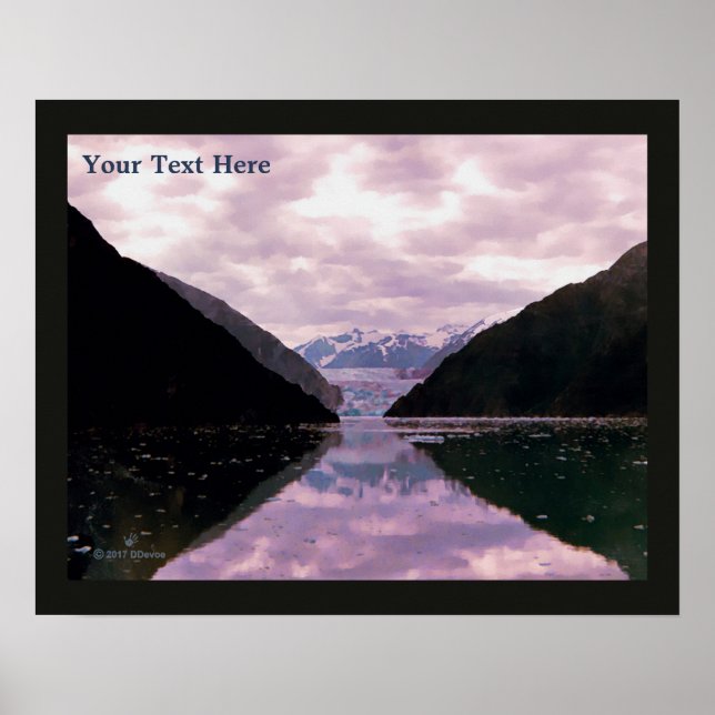 Glacier Fjord Poster (Vorne)