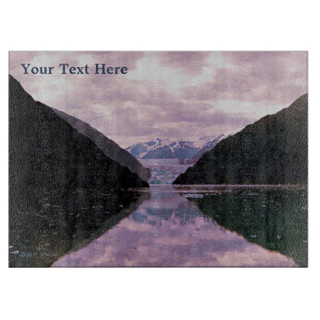 Glacier Fjord Schneidebrett (Vorderseite)