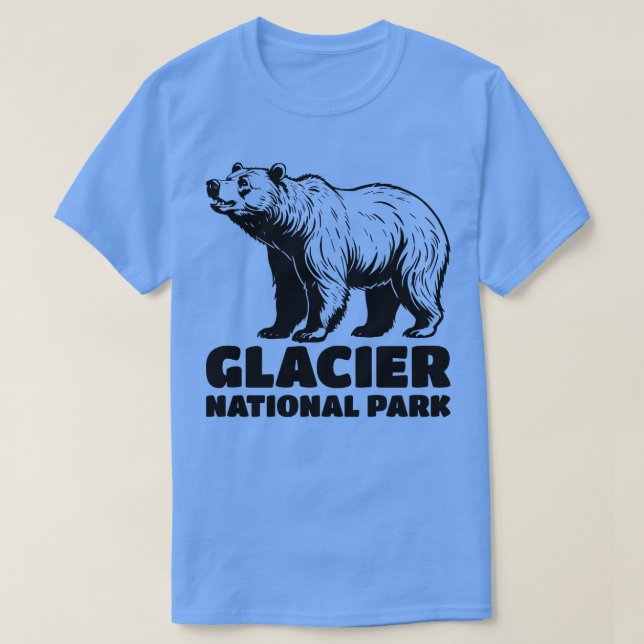 Glacier Grizzly Bear T-Shirt (Design vorne)