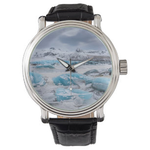 Glacier Ice landschaft, Island Armbanduhr