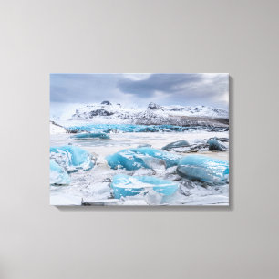 Glacier Ice landschaft, Island Leinwanddruck
